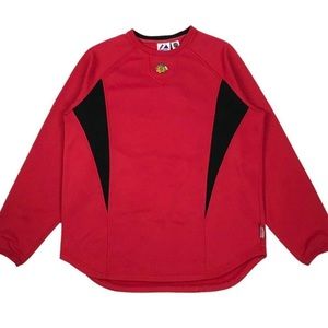 Chicago Blackhawks Majestic Therma Base Red Long Sleeve Sweatshirt